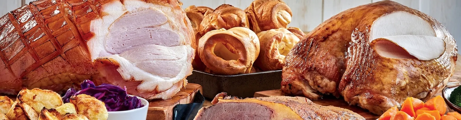 Roast meats for carving and Yorkshire Puddings